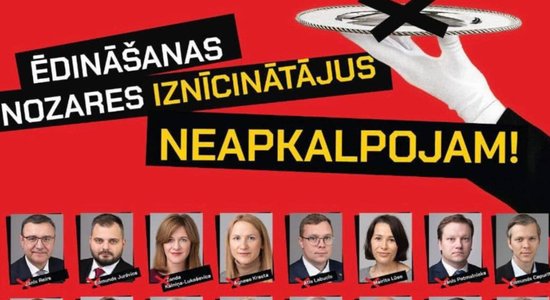 Protesta akcijā vairāki Latvijas restorāni un kafejnīcas lemj neapkalpot konkrētus politiķus