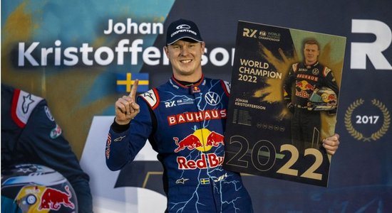 Dominējošais Kristofersons kļūst par pieckārtējo pasaules čempionu rallijkrosā