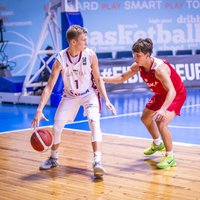 Vītolam gandrīz 'triple-double'; Latvijas U-16 basketbolistiem trešais zaudējums