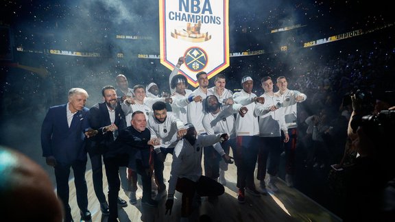 Denveras Nuggets, NBA, basketbols, čempionu baneris