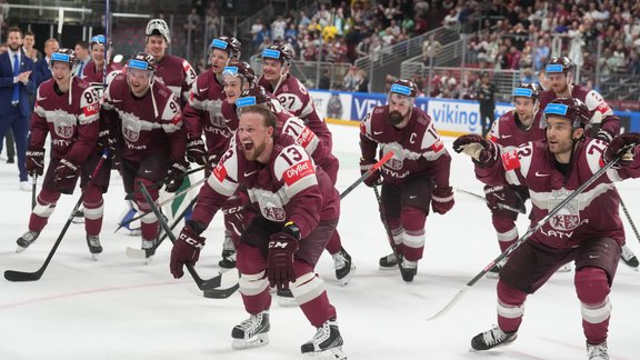 Hokejs, pasaules čempionāts 2023, ceturtdaļfināls: Latvija - Zviedrija - 94