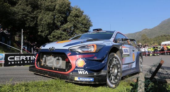 Beļģis Nevils pārliecinoši uzvar Korsikas WRC rallijā