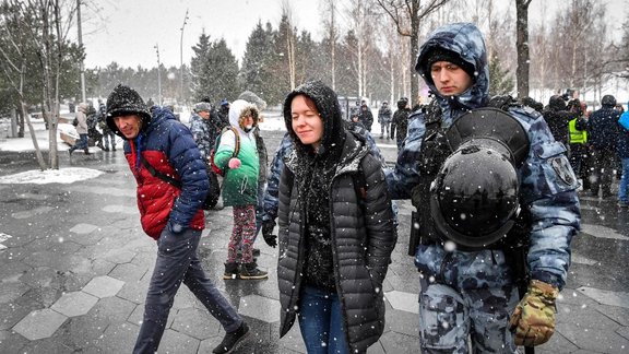 protesti Maskavā pret karu Ukrainā