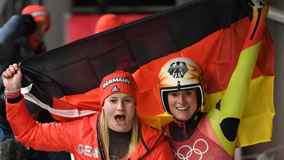 Natalie Geisenberger and Dajana Eitberger 