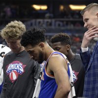 Porziņģis savainojumu dēļ izlaiž NBA spēli; 'Knicks' zaudē