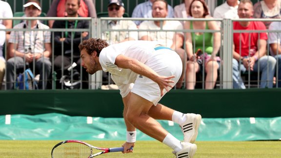 Vimbldonas čempionāts: Ernests Gulbis - Serhijs Stahovskis