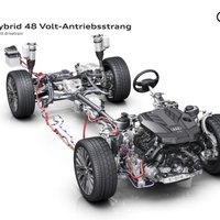 Jaunais 'Audi A8' jau standartā būs ar daļēju hibrīda sistēmu
