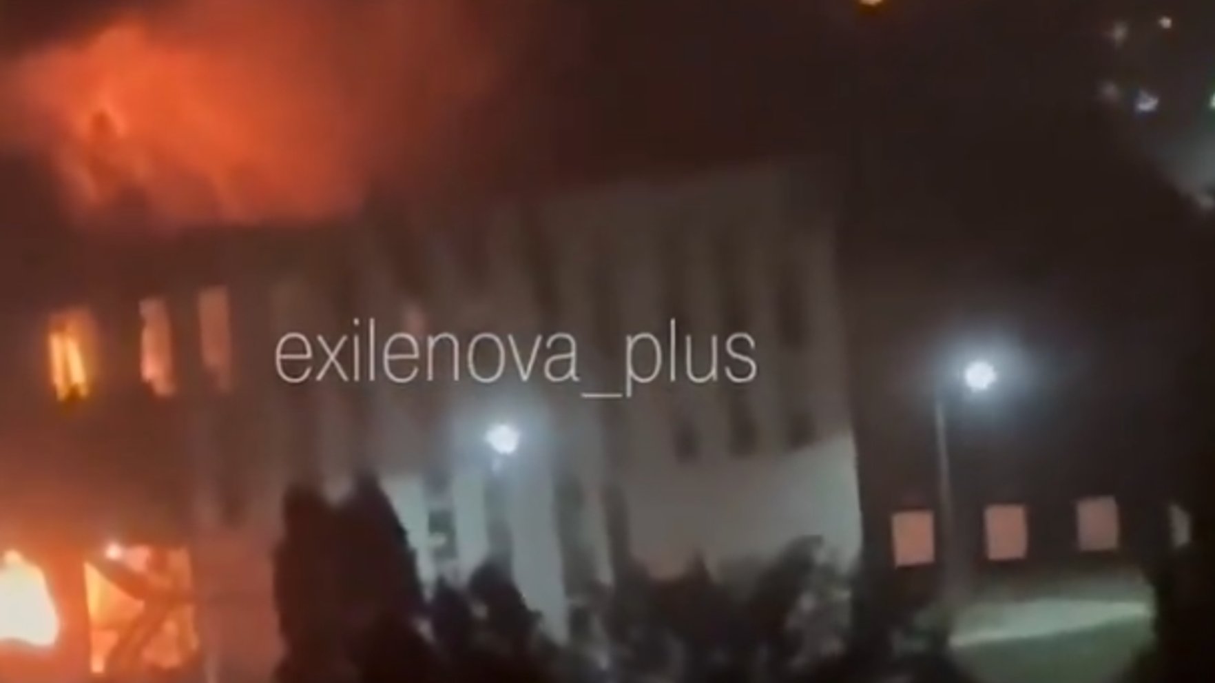 Russian university building used for drone development catches fire after Ukrainian strike