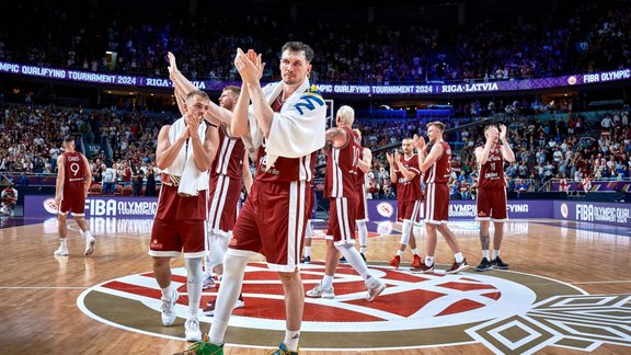 Basketbols, olimpiskā kvalifikācija: Latvija - Gruzija