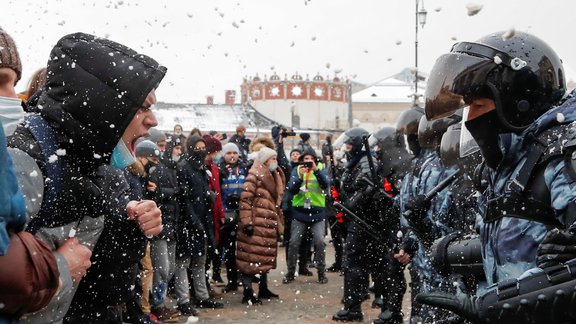 Protesti Maskavā 30.01.2021 - 2