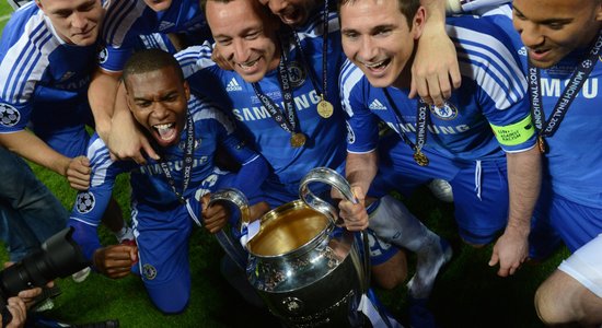 Londonas 'Chelsea' futbolisti pirmo reizi triumfē UEFA Čempionu līgas turnīrā