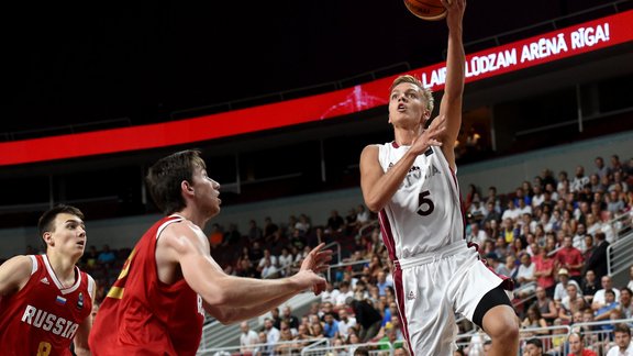 Basketbols, U-18, Latvijas, Krievija