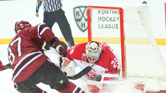 Hokejs, KHL spēle: Rīgas Dinamo - Vitjazj - 5