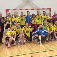Dobeles 'Tenax' handbolisti spraigā cīņā triumfē Latvijas čempionāta finālsērijā