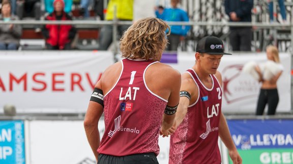 Pludmales volejbols. Jūrmala Masters. Aleksandrs Samoilovs un Jānis Šmēdiņš - 29