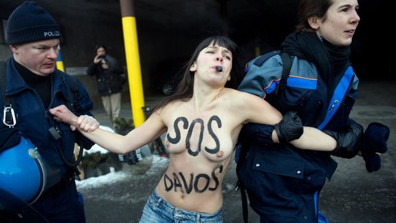 Femen Davos AFP