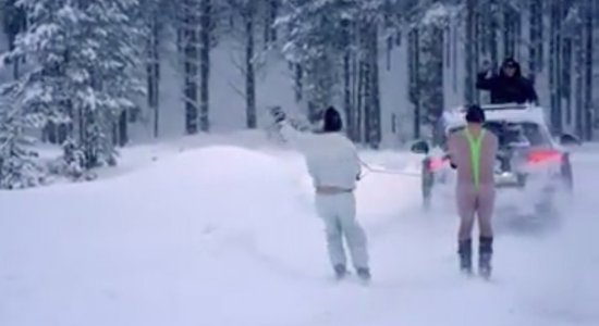 Video: Skijorings norvēģu gaumē – ar pliku kalnu slēpošanas zvaigzni un WRC pilotu pie stūres