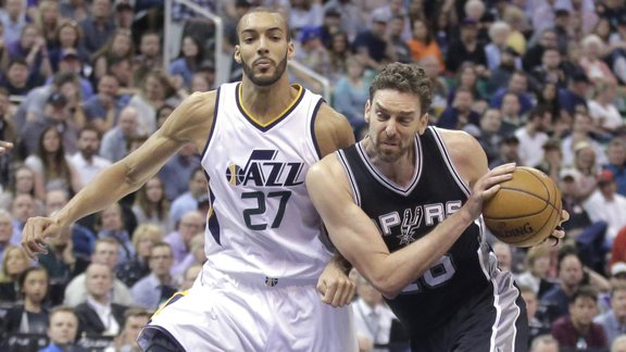 NBA spēle: "Spurs" pret Jūtas "Jazz" - 3