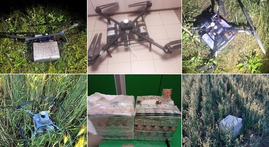 ФОТО. "Воздушный бой" на границе: дроны пограничников против дронов контрабандистов