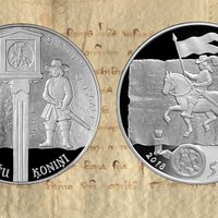 Банк Латвии выпустит серебряную монету "Куршские короли"
