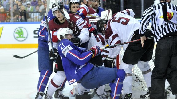 Hokejs, Pasaules čempionāts: Latvija - Francija