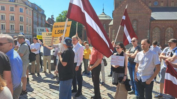 Protests pret "RUS.LSM" redakciju 28.05.2024.