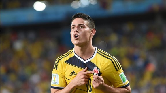 Colombia midfielder James Rodriguez