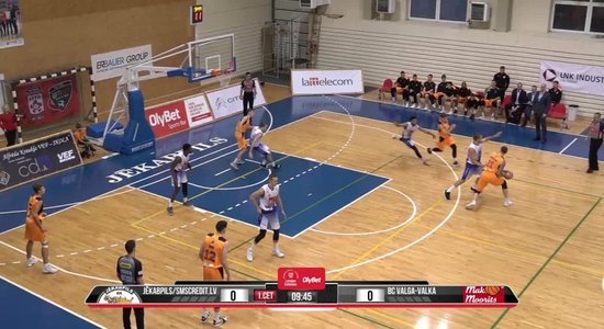 'Jēkabpils'/'SMScredit.lv' komanda piedzīvo kārtējo zaudējumu Latvijas-Igaunijas Basketbola līgā