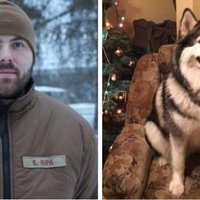 "Ни минуты на раздумья": земессарг спас собаку из ледяной воды