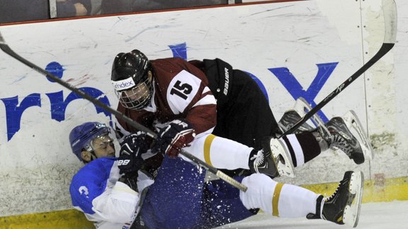 Hokejs: Latvijas U-20 izlase - Kazahstāna - 7