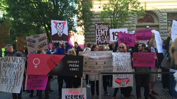 Protests pret ierobežojumiem olšūnu ziedošanai - 2