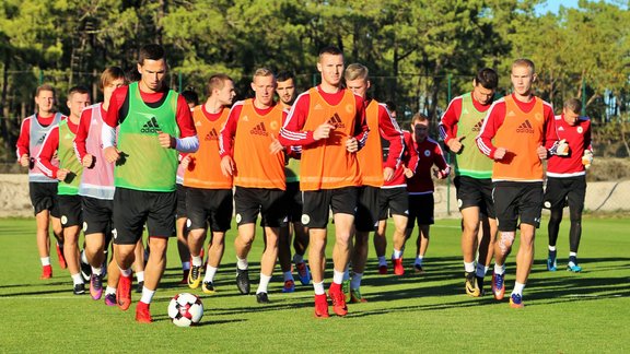 Latvijas futbola izlases treniņš Portugālē - 13