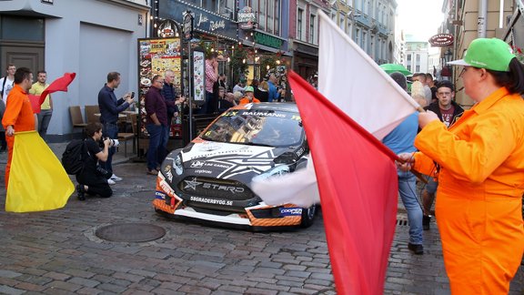 Neste World RX of Latvia dalībnieku parāde Vecrīgā