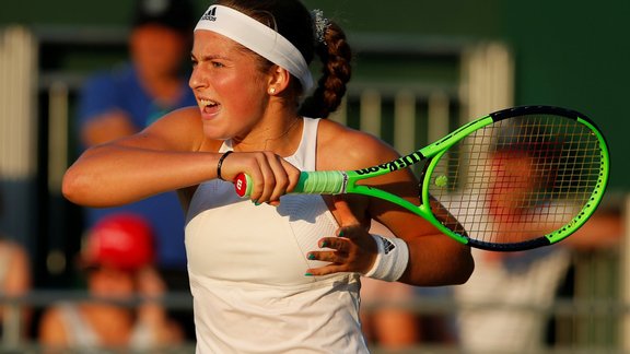 Teniss, Vimbldonas čempionāts: Jeļena Ostapenko -  Fransuāza Abanda