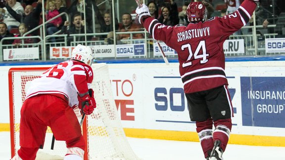 Hokejs, KHL spēle: Rīgas Dinamo - Vitjazj - 6