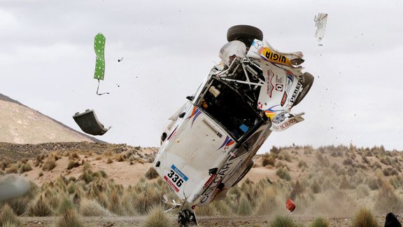 Juan Manuel Silva avārija Dakar 2015 - 3