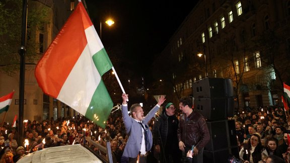 Protests Budapeštā 