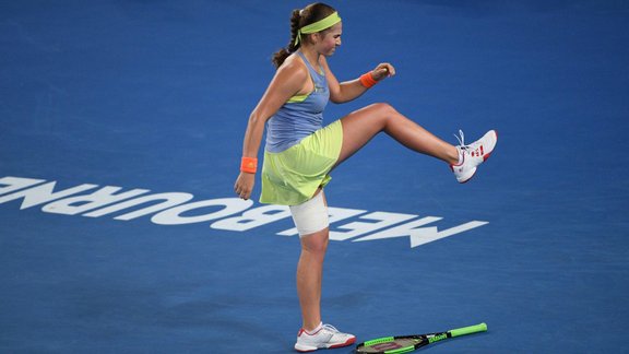 Teniss, Australian open: Jeļena Ostapenko - Anete Kontaveita - 7