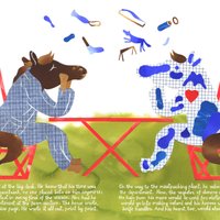 Atklās latviešu grāmatu mākslinieku izstādi 'Zirgs'