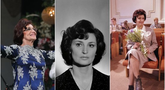 Arhīva foto: Spožajai teātra un kino aktrisei Olgai Dreģei – 85
