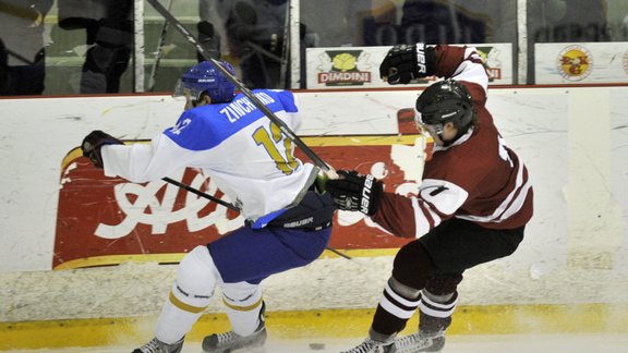 Hokejs: Latvijas U-20 izlase - Kazahstāna - 9