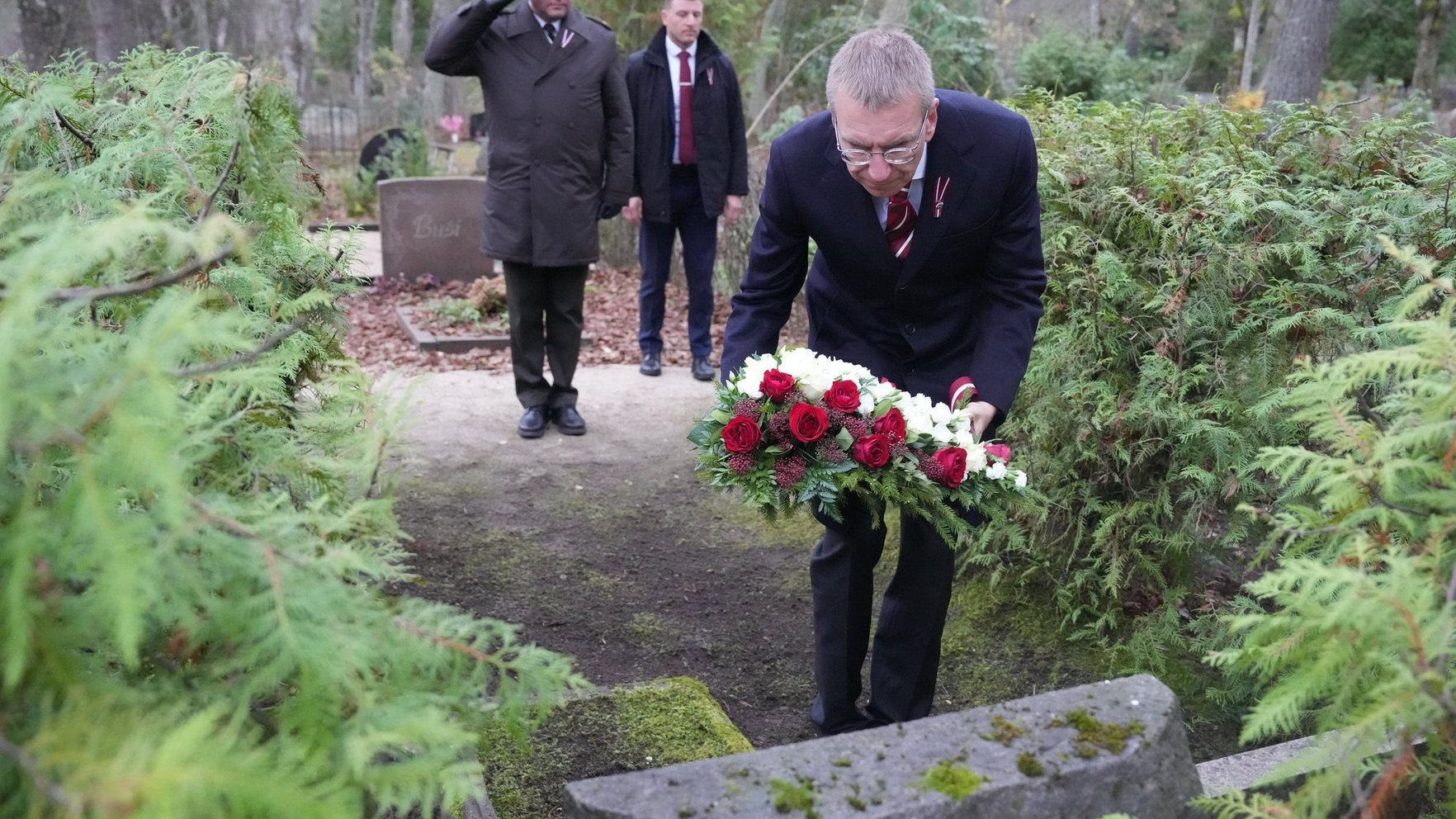 Foto: Rinkēvičs piedalās 11. novembra pasākumos