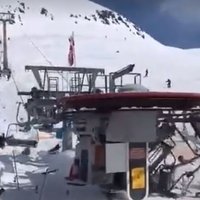 Baiss video: Gruzijas kūrortā, salūstot pacēlājam, ievainoti astoņi cilvēki