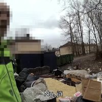 Video: Nelegālu atkritumu izgāzējam konfiscē automašīnu