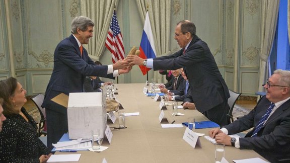 John Kerry and Sergei Lavrov