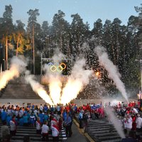 Foto: Valmierā atklāj Latvijas Jaunatnes olimpiādi