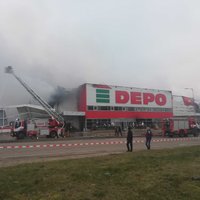 Товары сгоревшего Depo в Резекне застрахованы, магазин попытаются восстановить