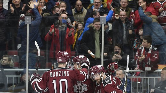 Hokejs, KHL spēle: Rīgas Dinamo - Bratislavas Slovan