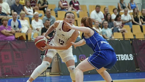 Basketbols, Latvijas sieviešu izlase, pārbaudes spēle pret Somiju - 9