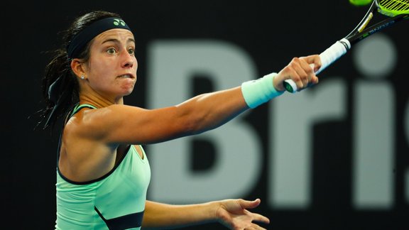 Teniss,  Brisbenas WTA "Premier": Anastasija Sevastova pret  Samanto Stosuru - 8